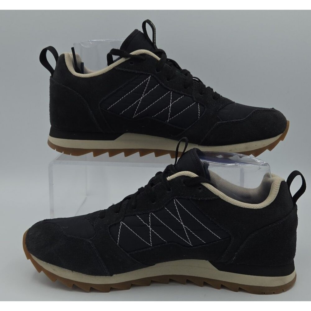 Merrell Womens Alpine Sneaker Running Shoe Lace Up Black Size 8 EUC J95376 Suede - Picture 2 of 8